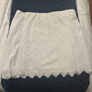 J.Crew Factory Lace Scalloped Skirt Size 14